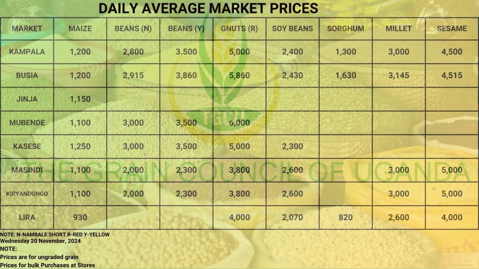 Grain prices